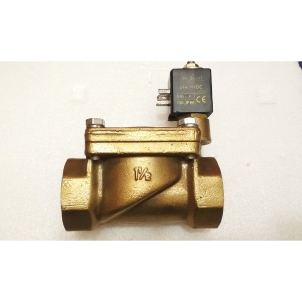 Brass Solenoid Valve, 1-1/2, 430 04541, 24V DC, IP65 ASCO